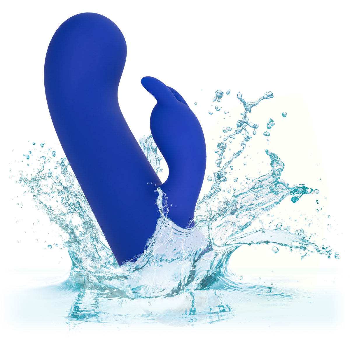 CalExotics® – Thicc – Chubby Bunny - Liquid Silicone Vibrator - Blue