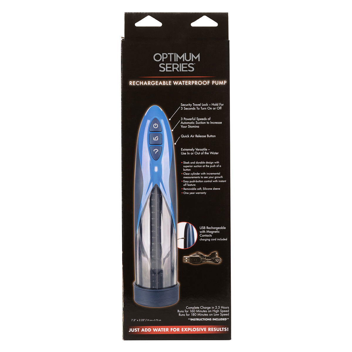 CalExotics® - Optimum Series - Rechargeable Waterproof Penis Pump