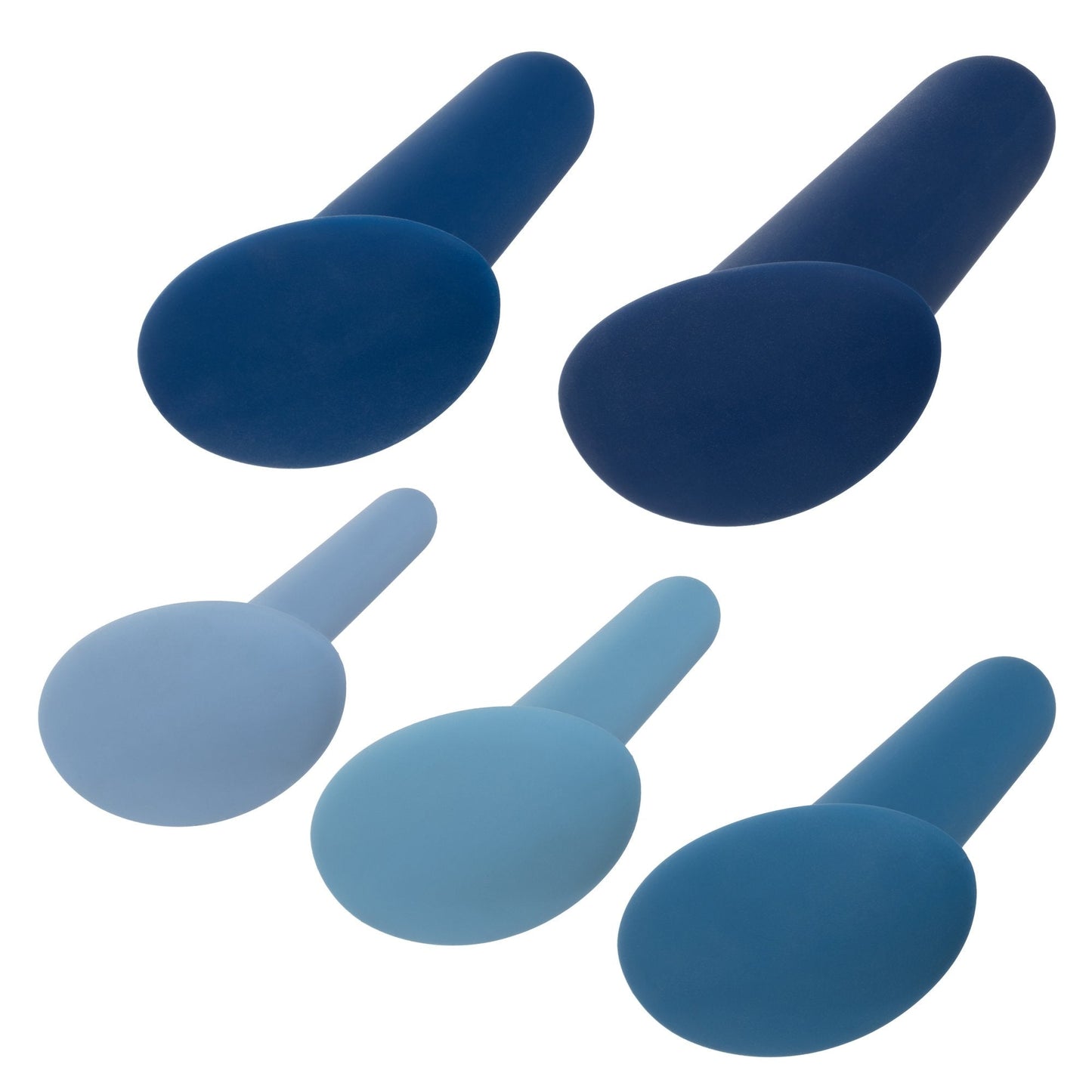 CalExotics® They-ology 5-Piece Wearable Anal Training Set - Blue