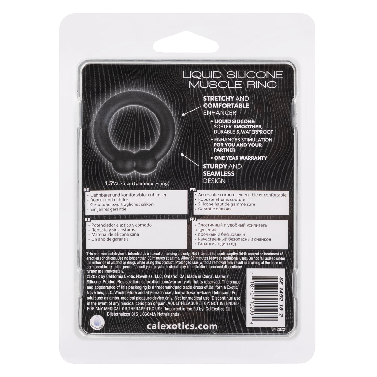 CalExotics® - Alpha Ring - Liquid Silicone Muscle Ring – Black