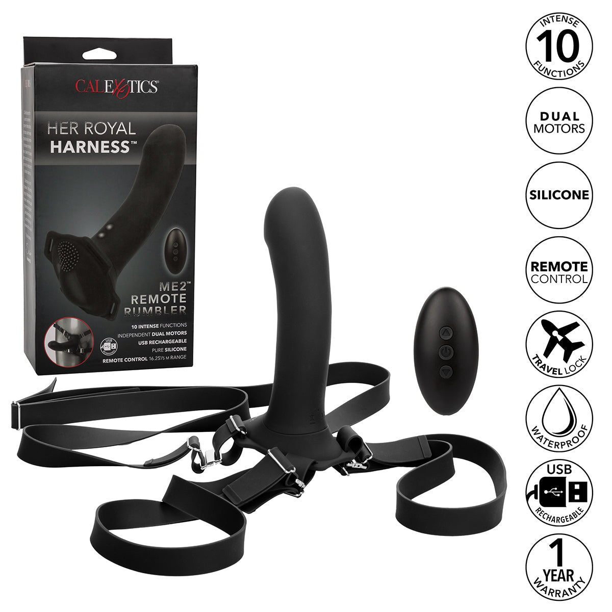 CalExotics® - Her Royal Harness Me2 Remote Rumbler
