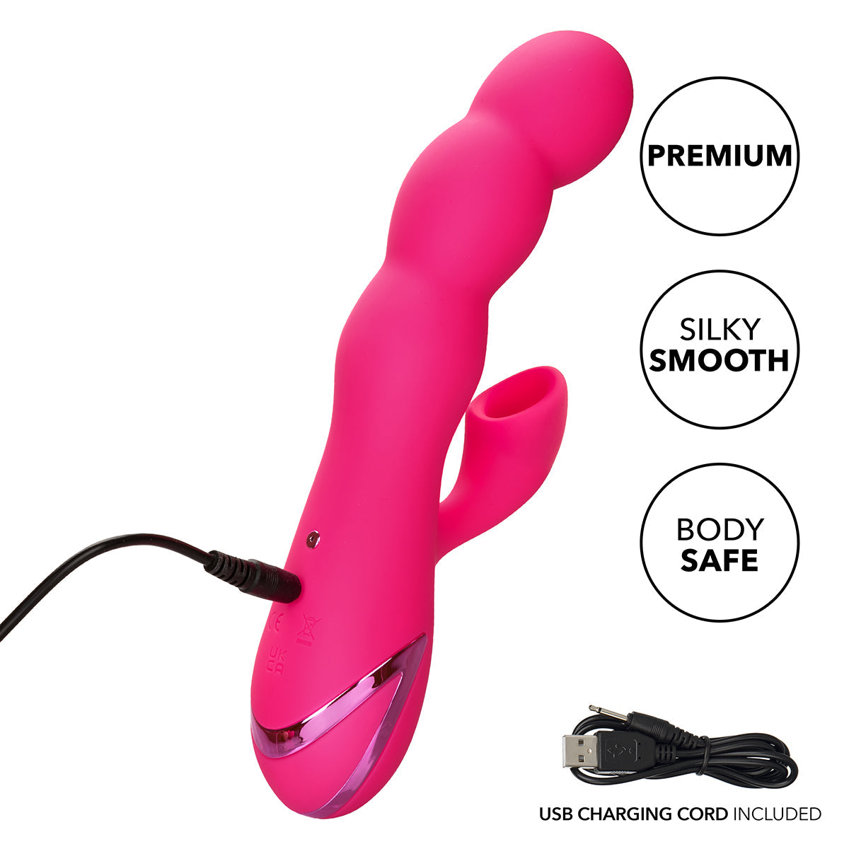 CalExotics® - California Dreaming Oceanside Orgasm Dual Vibrator – Fuschia