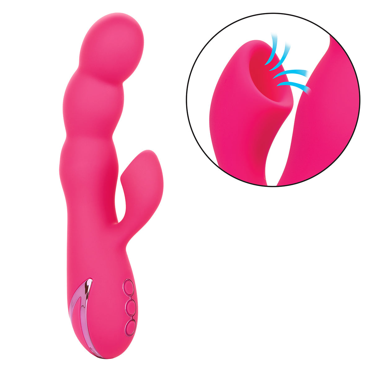 CalExotics® - California Dreaming Oceanside Orgasm Dual Vibrator - Fuschia