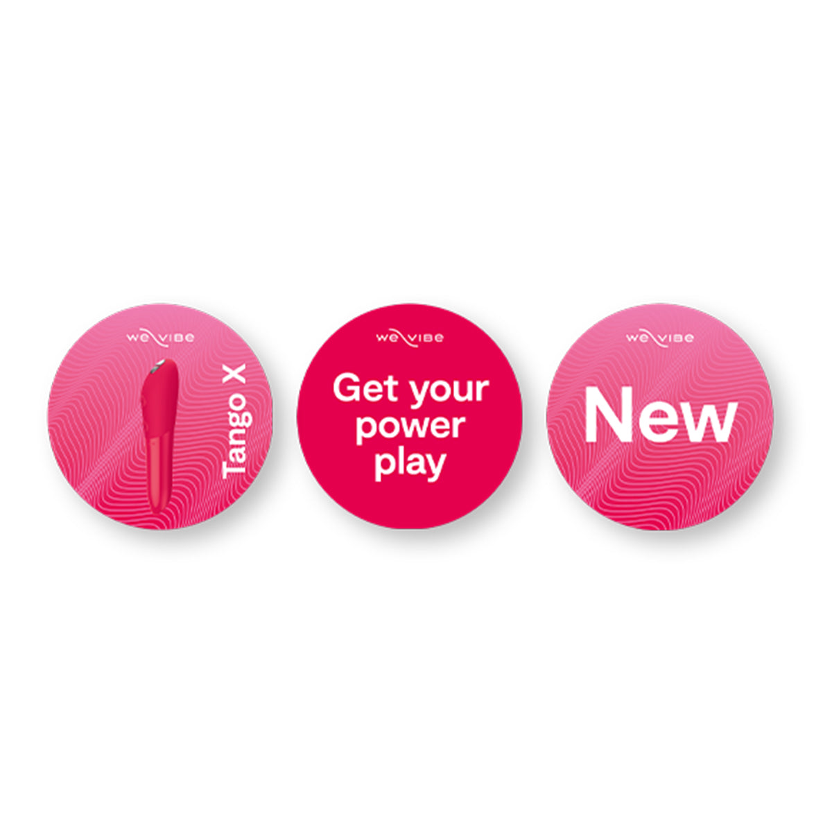 We-Vibe Tango X Power Play Window & Floor Decals - English