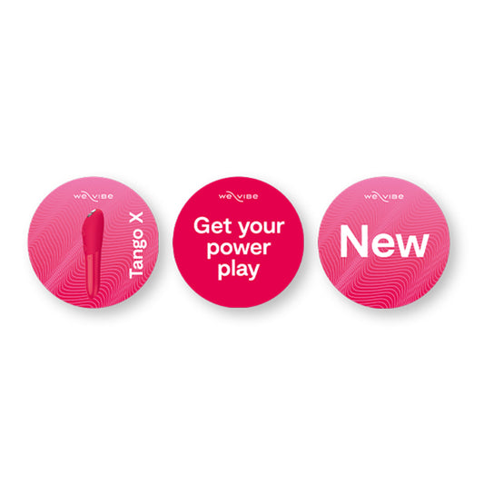 We-Vibe Tango X Power Play Window & Floor Decals - English