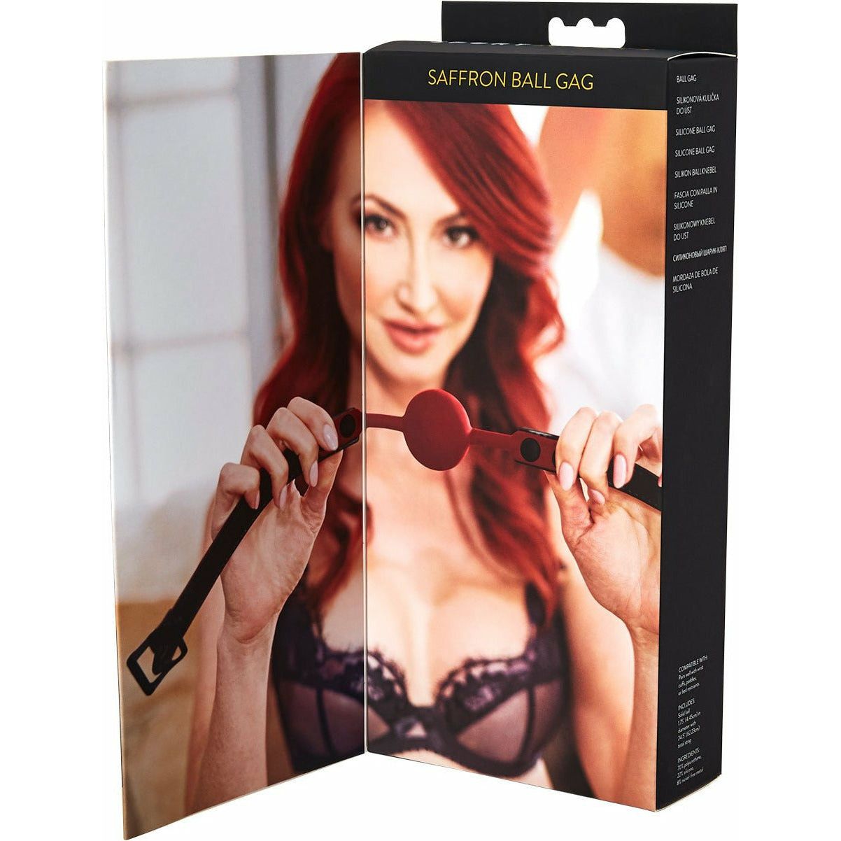 Sportsheets Saffron Silicone Ball Gag - Red