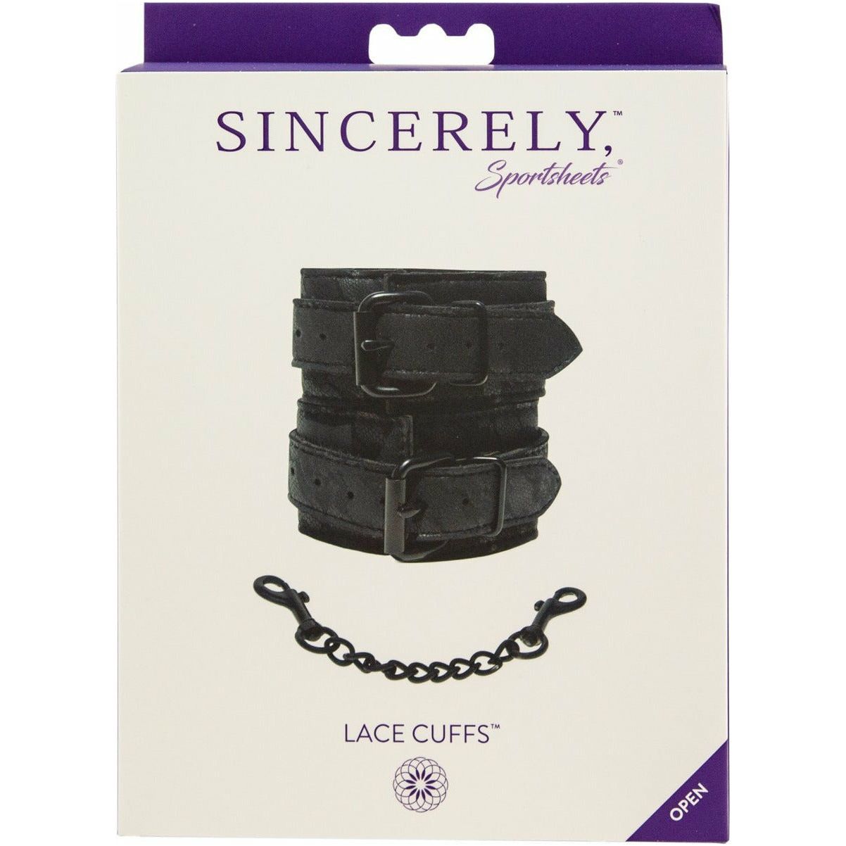 Sportsheets Sincerely -  Lace Cuffs - Black