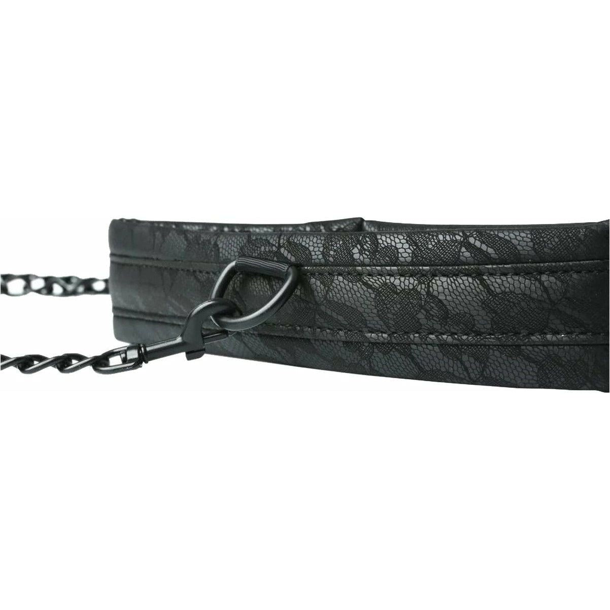 Sportsheets Sincerely - Lace Collar & Leash - Black