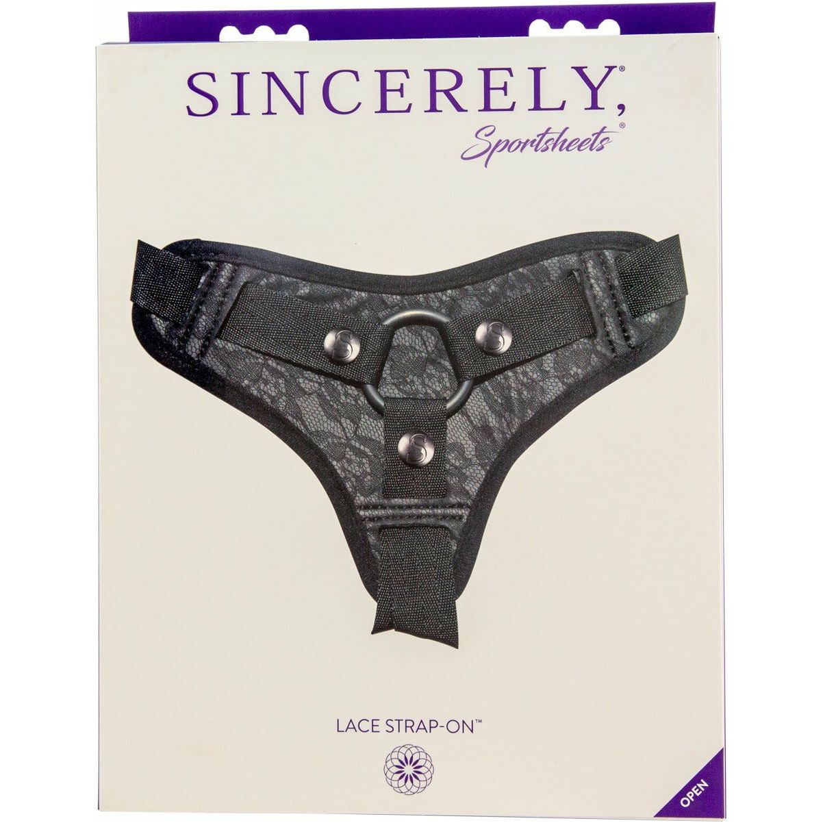 Sportsheets Sincerely - Lace Strap-On - Black
