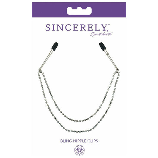 Sportsheets Sincerely – Bling Tweezer Nipple Clips