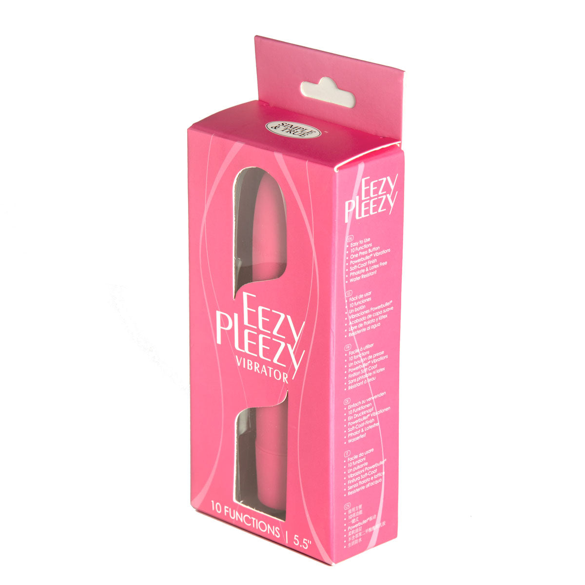 PowerBullet Eezy Pleezy - 5.5" Classic Vibrator - Pink