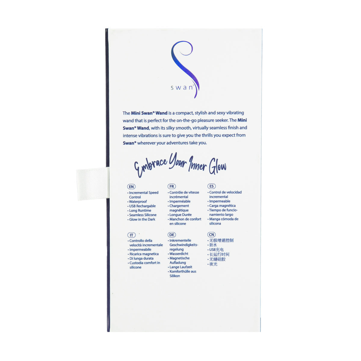 Swan® - The Mini Swan® Wand - Glow in the Dark - Blue