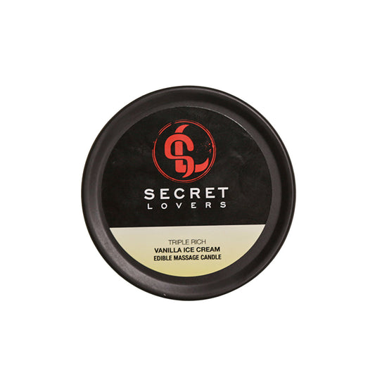 Secret Lovers Triple Rich Massage Oil Candles - Vanilla Ice Cream
