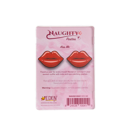 Naughty Glossy Kiss Me Nipple Pasties