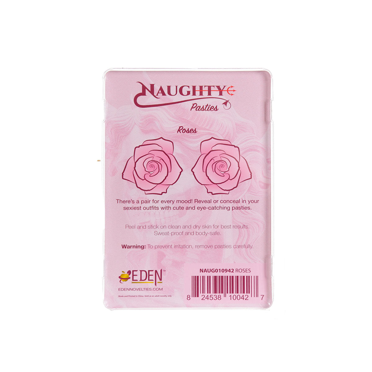 Naughty Glossy Rose Nipple Pasties