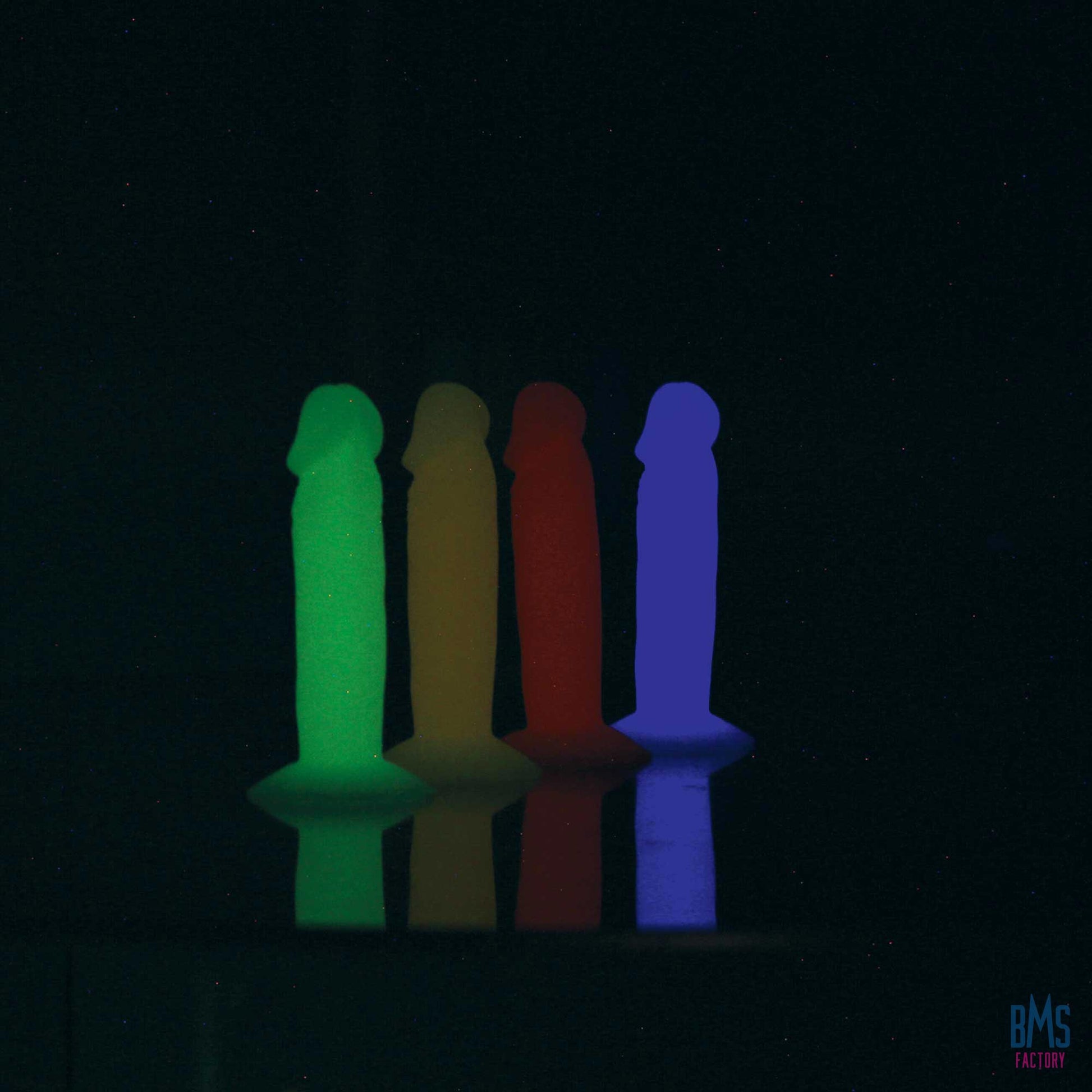 Addiction - Silly Willy – Glow in the Dark -  3.3” Silicone Dildo - 12 pcs