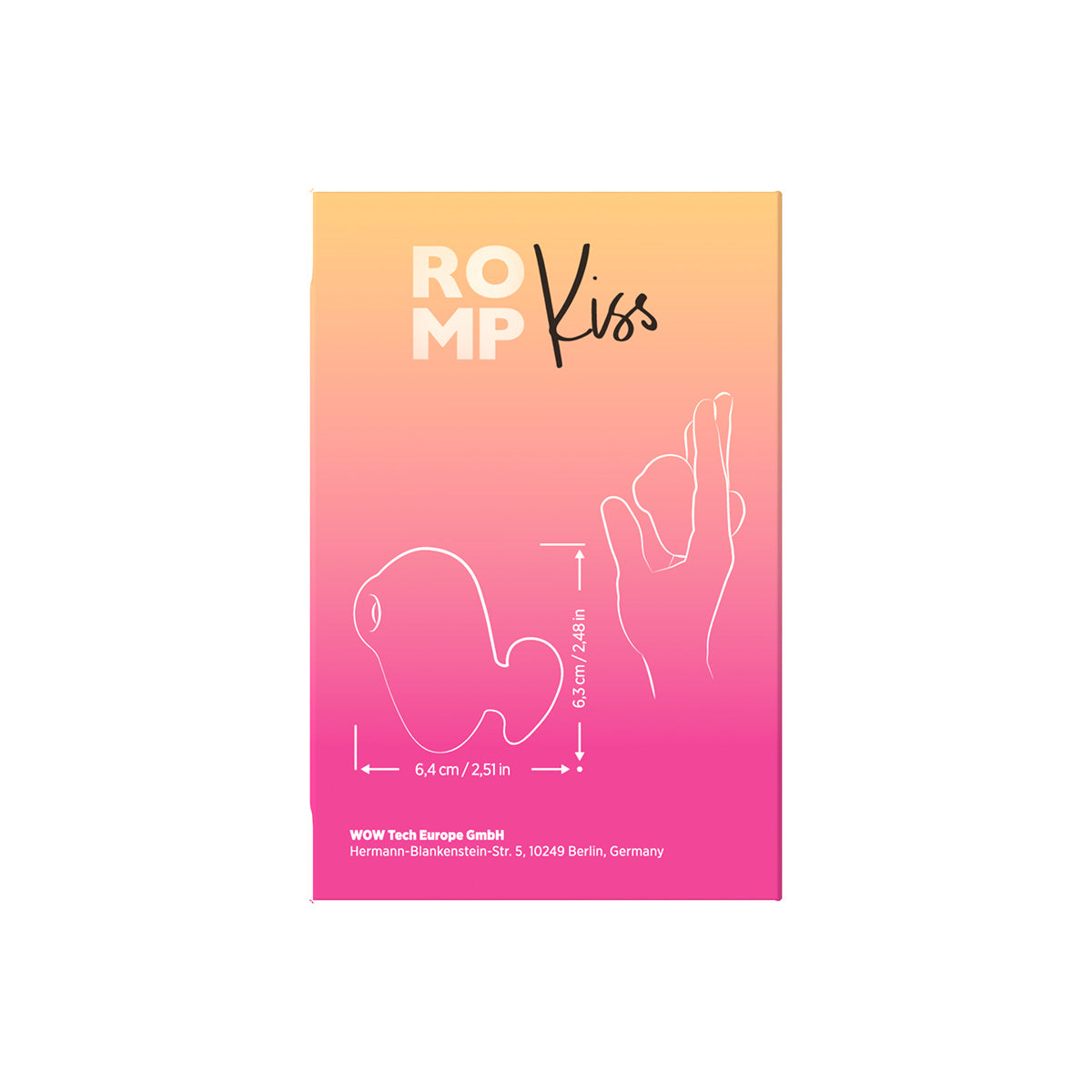 ROMP - Kiss Clitoral Stimulator - Peach