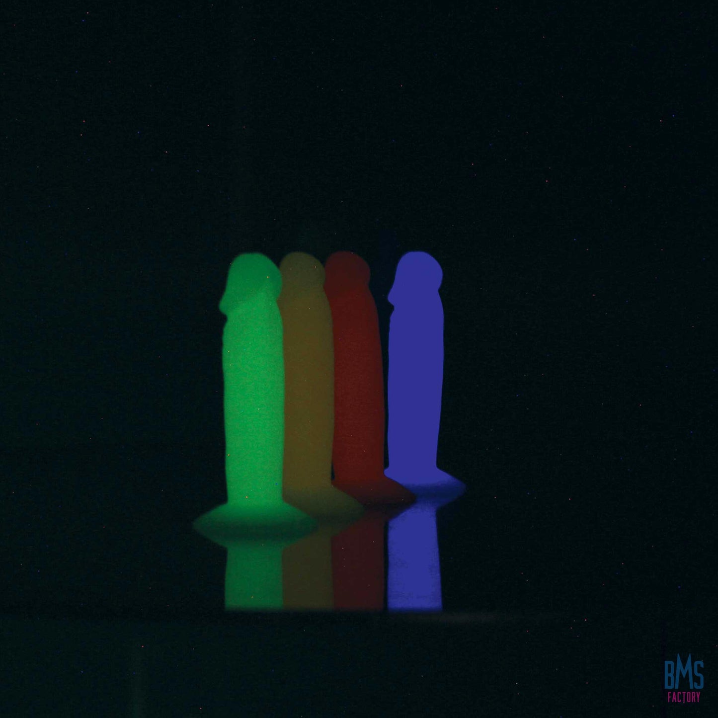 Addiction - Silly Willy – Glow in the Dark -  3.3” Silicone Dildo - 12 pcs