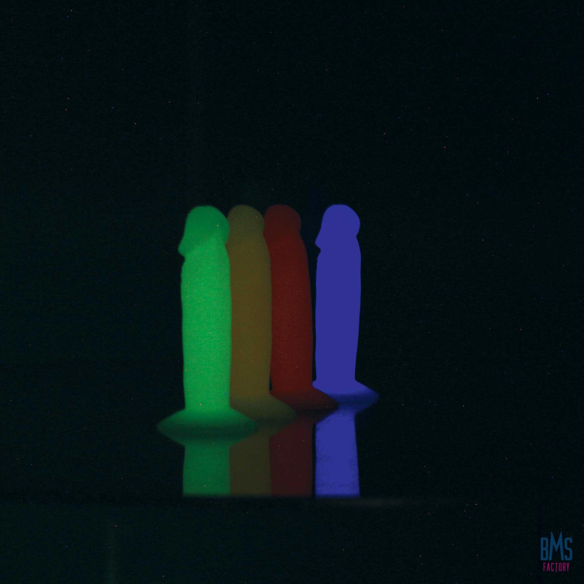 Addiction - Silly Willy – Glow in the Dark -  3.3” Silicone Dildo - 12 pcs