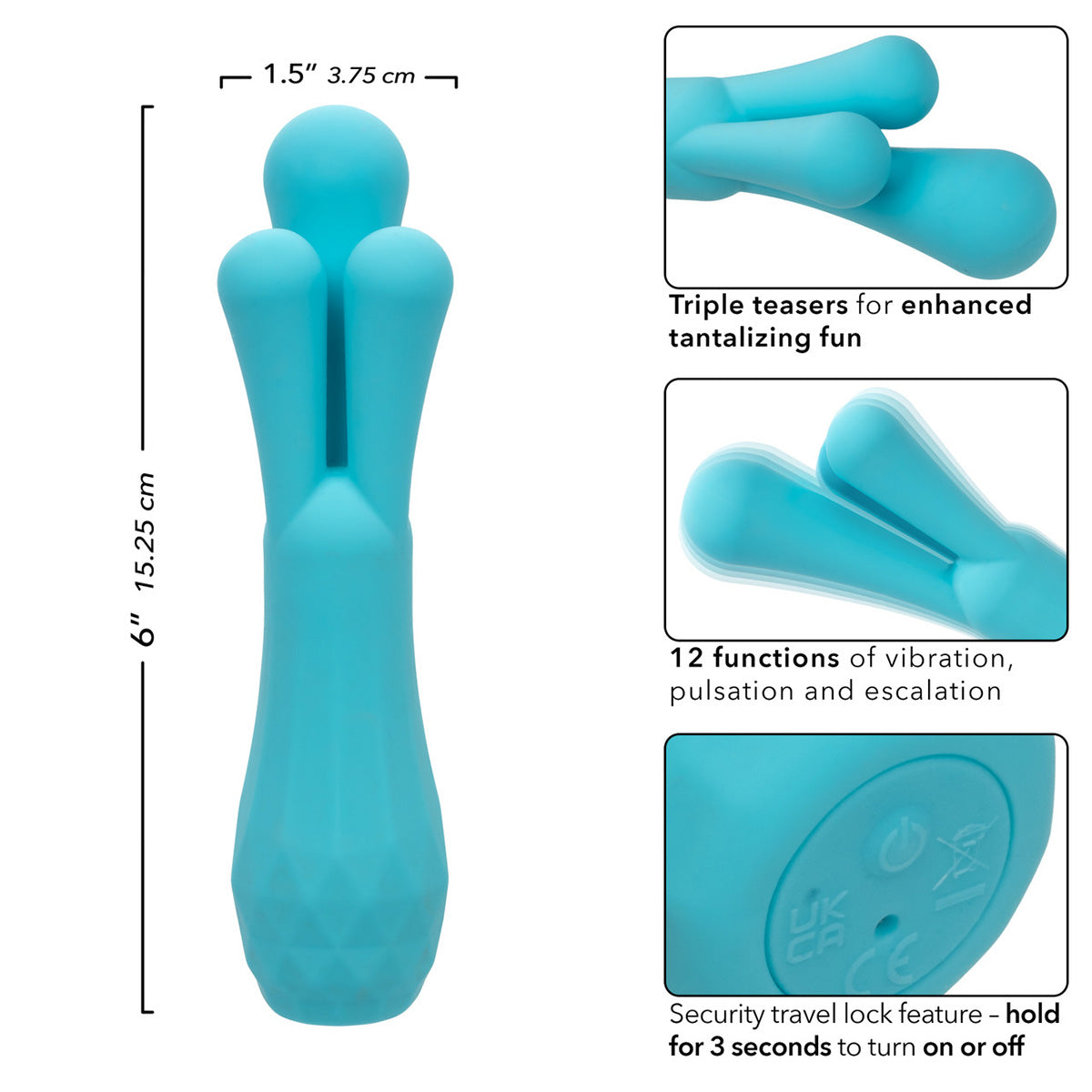 CalExotics® Gia Triple Teaser – Teal