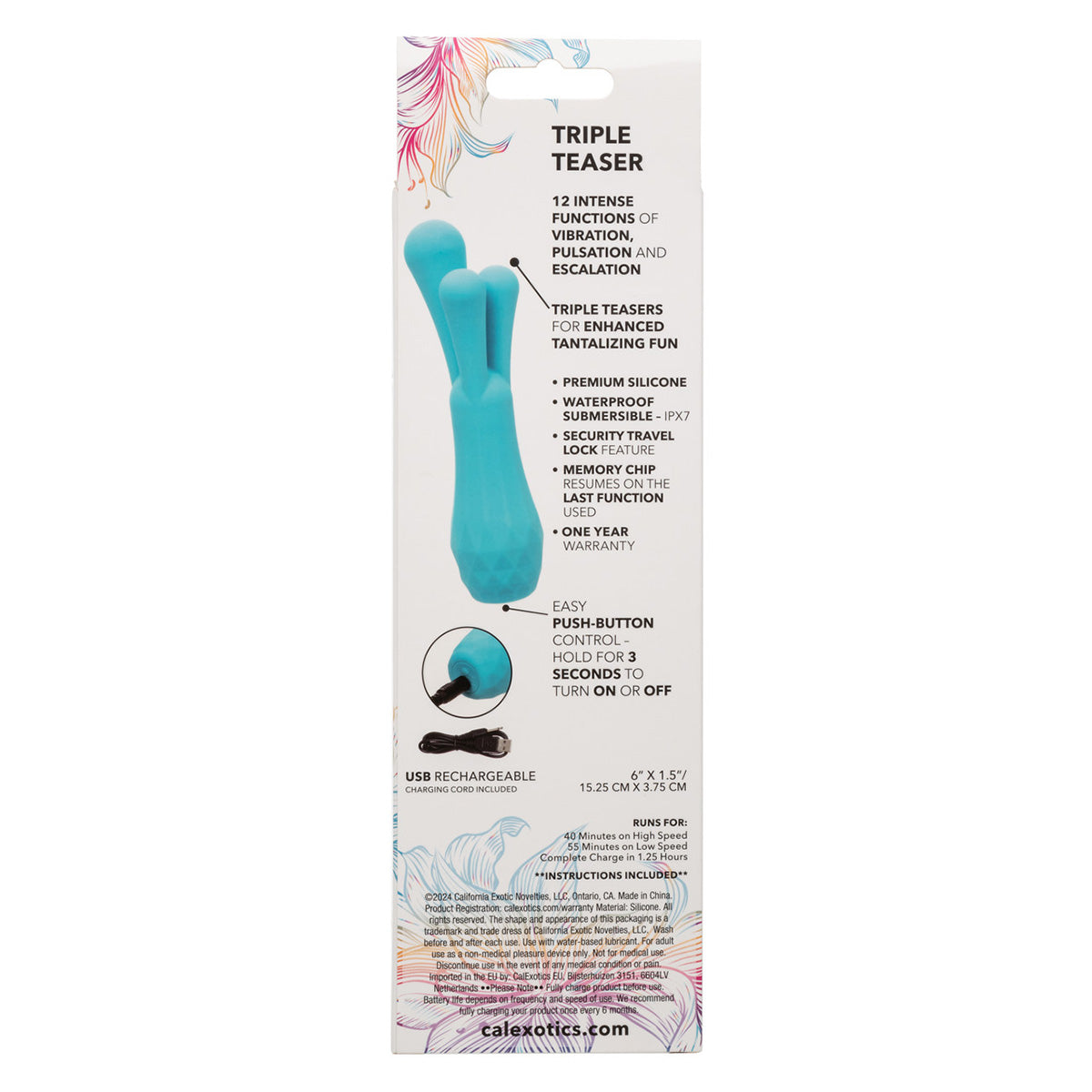 CalExotics® Gia Triple Teaser – Teal