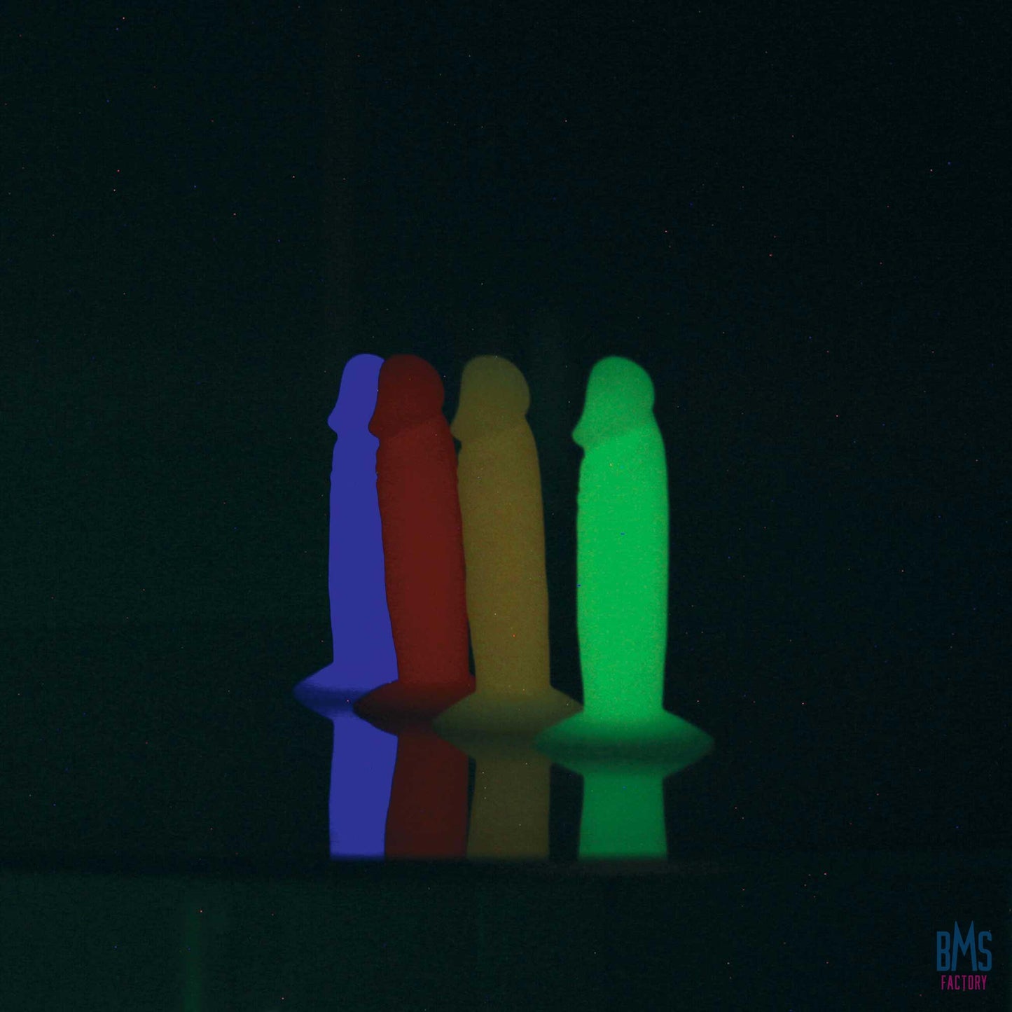 Addiction - Silly Willy – Glow in the Dark -  3.3” Silicone Dildo - 12 pcs