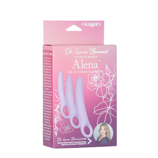 CalExotics® Dr. Laura Berman® Alena™ – Set of 3 Silicone Dilators – Purple