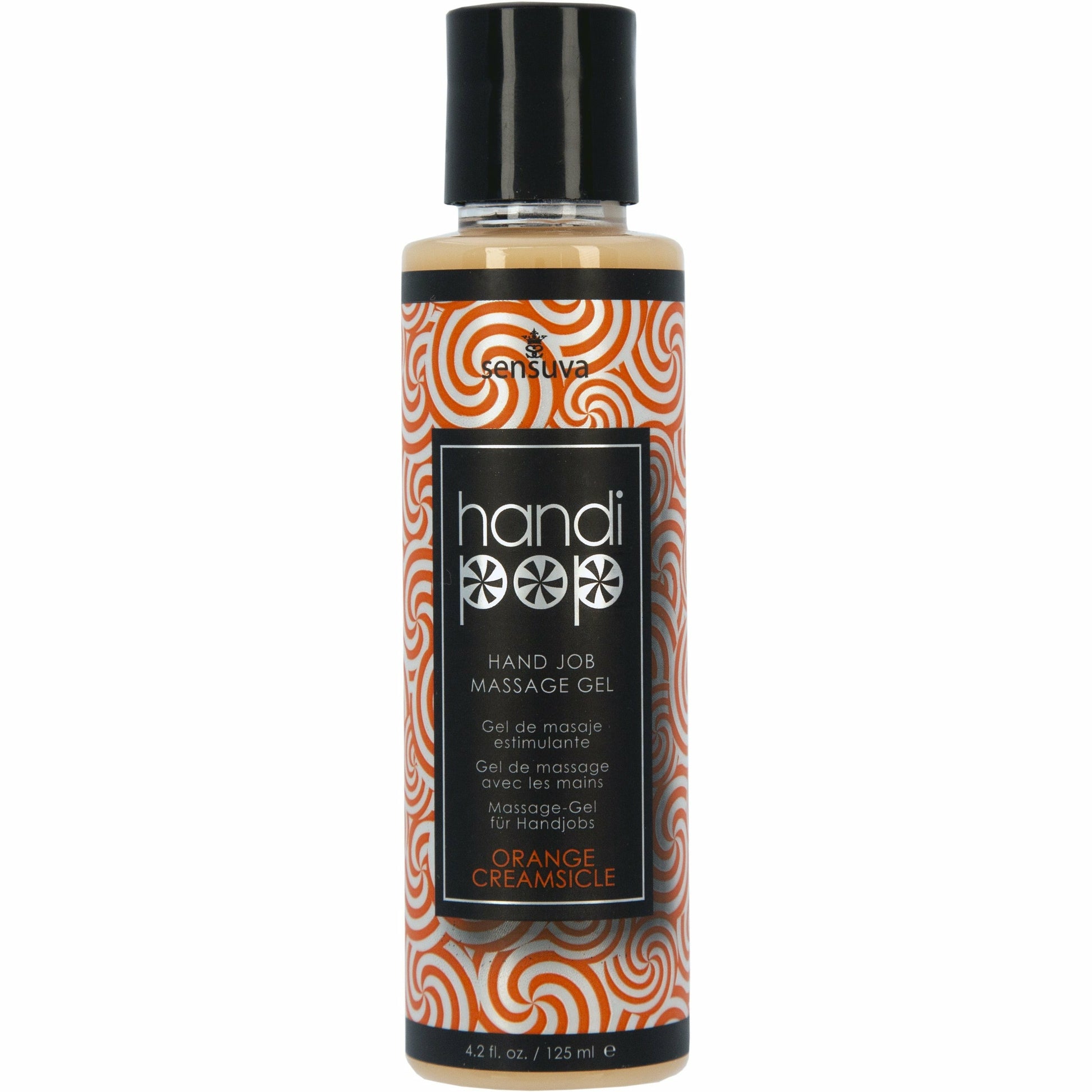 Sensuva HandiPop – Edible Handjob Massage Gel – 4.2 oz -  Orange Creamsicle
