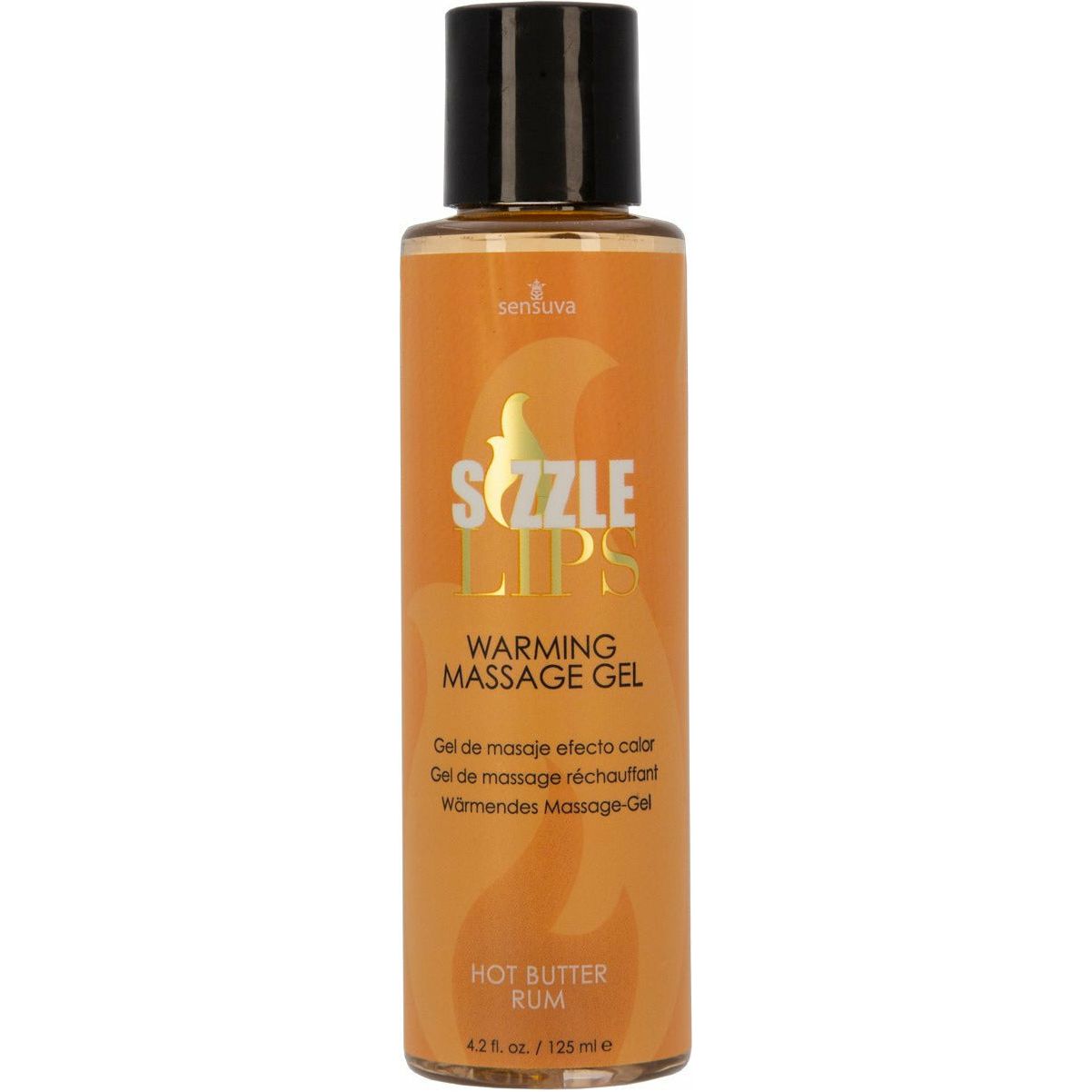 Sensuva Sizzle Lips – Edible Warming Massage Gel – 4.2 oz - Butter Rum