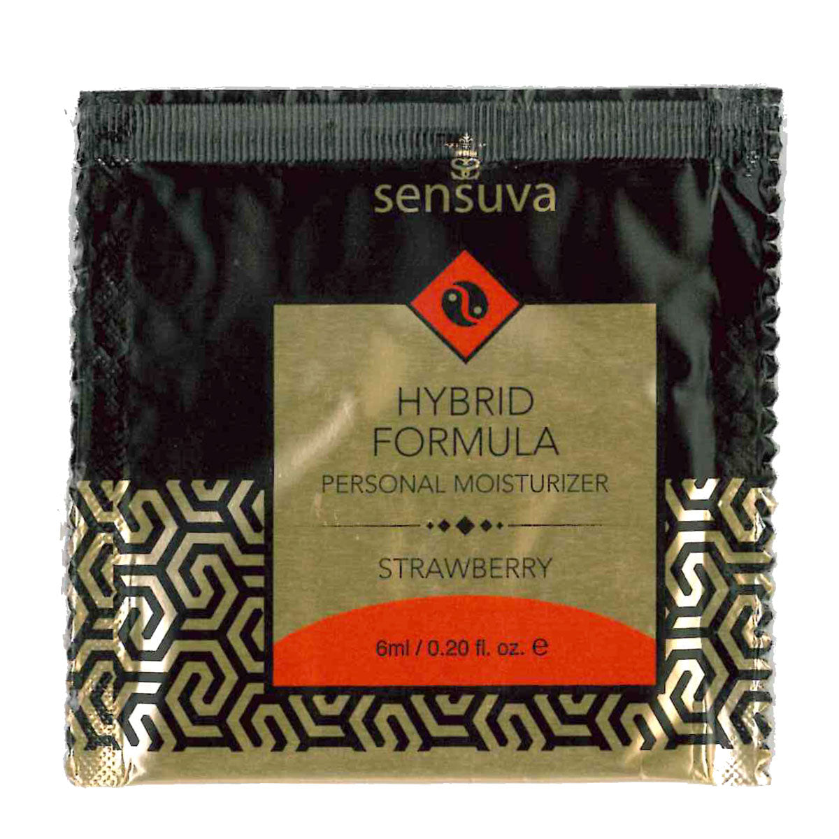 Sensuva – Hybrid Formula Personal Moisturizer - Strawberry - Foil 6ml/0.20 fl oz.