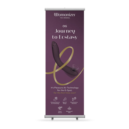 Womanizer - OG - G-Spot Vibrator Roll-Up Banner – English