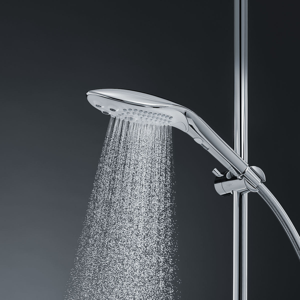 Womanizer® - Wave - Combined Shower Head & Water Massage Clitoral Stimulator - Chrome