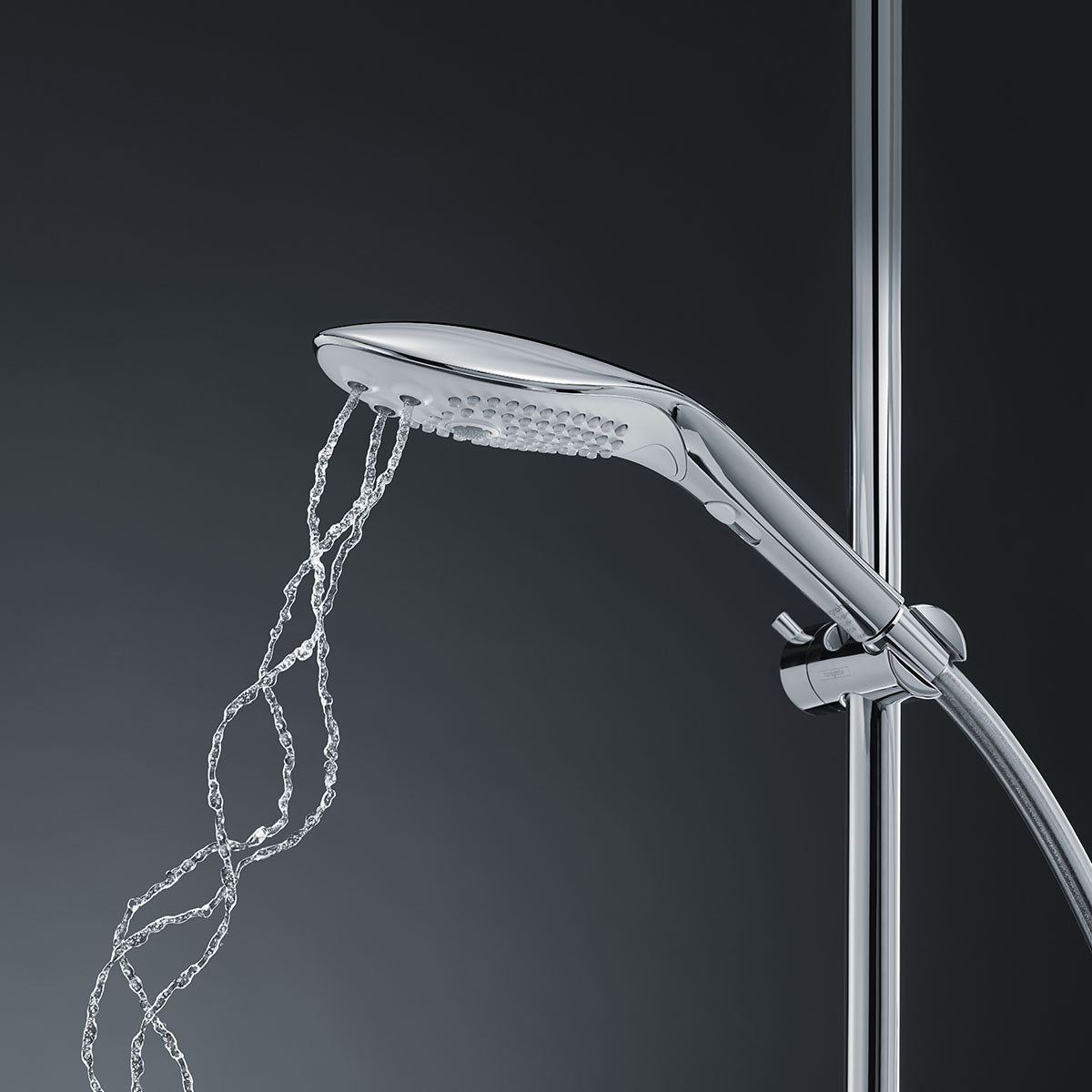 Womanizer® - Wave - Combined Shower Head & Water Massage Clitoral Stimulator - Chrome
