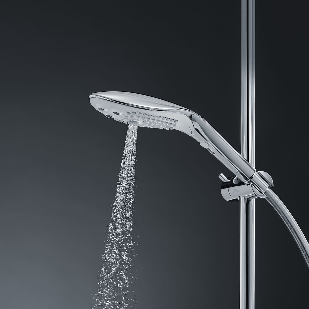 Womanizer® - Wave - Combined Shower Head & Water Massage Clitoral Stimulator - Chrome