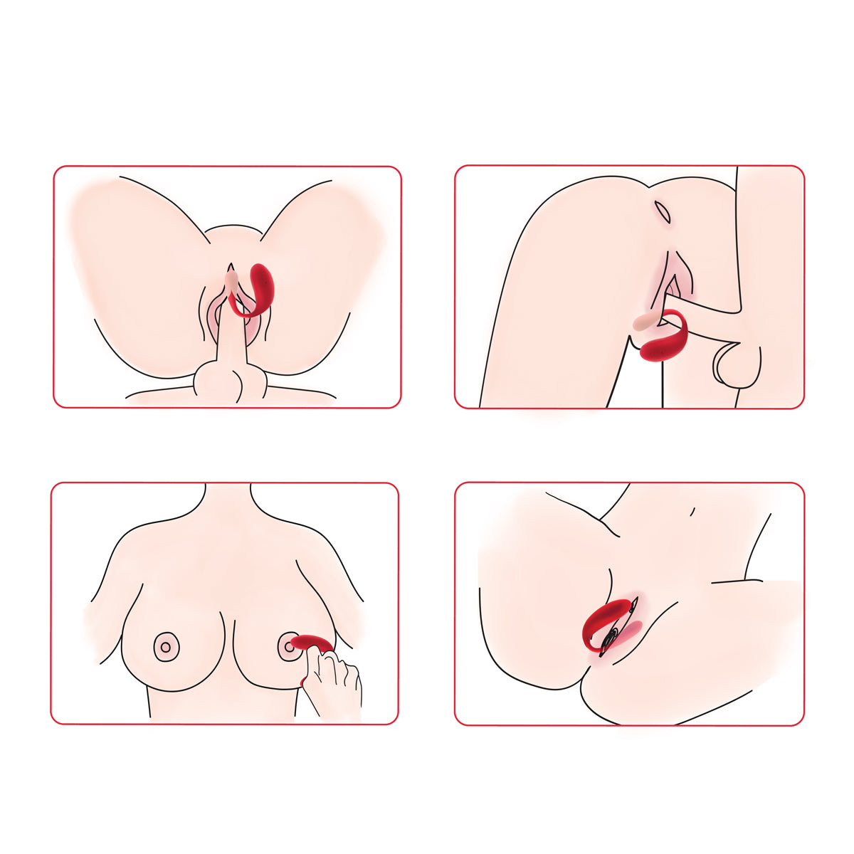 We-Vibe® - Special Edition Rechargeable Couples Vibrator - Red