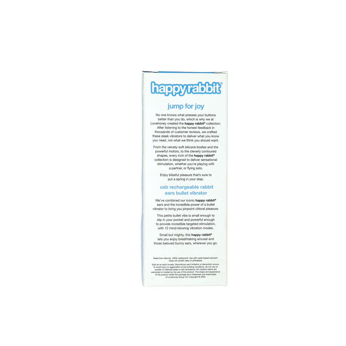 Happy Rabbit – Rechargeable Rabbit Ears Bullet Vibrator – Blue