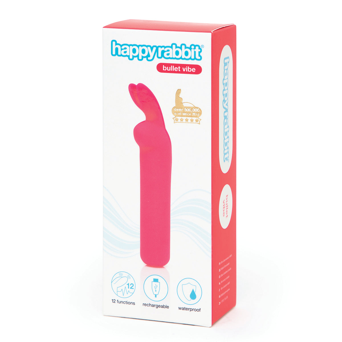 Happy Rabbit – Rechargeable Rabbit Ears Bullet Vibrator – Pink