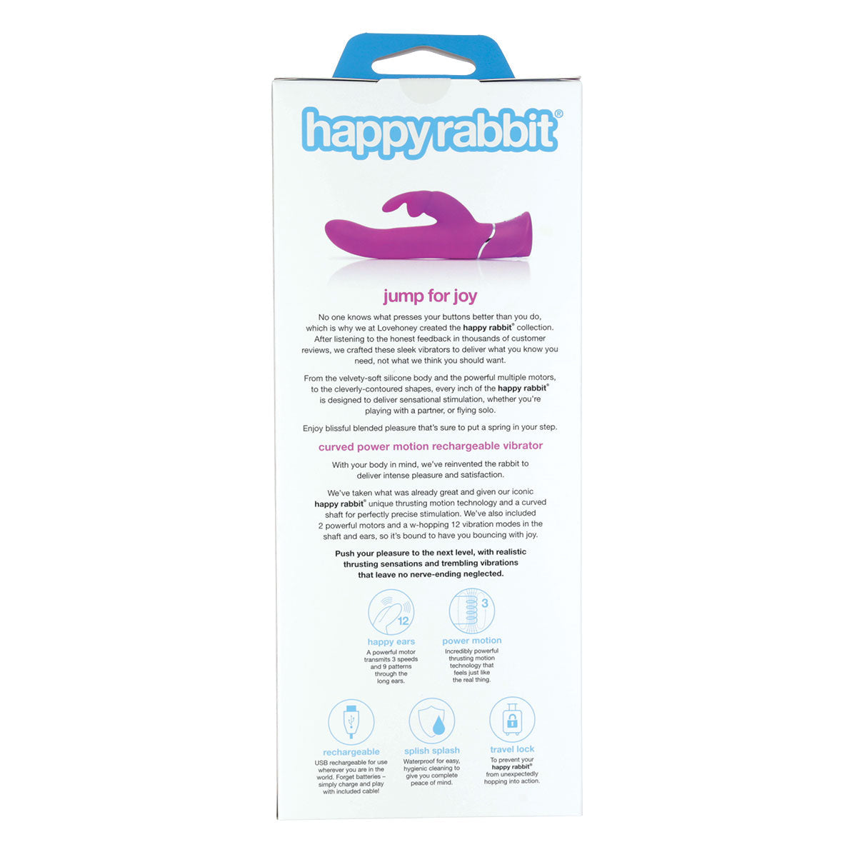 Happy Rabbit – Curve Power Motion Vibrator - Purple