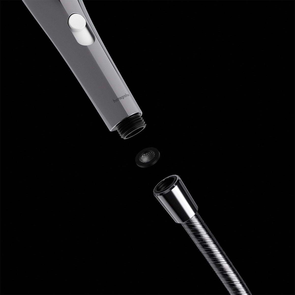Womanizer® - Wave - Combined Shower Head & Water Massage Clitoral Stimulator - Chrome