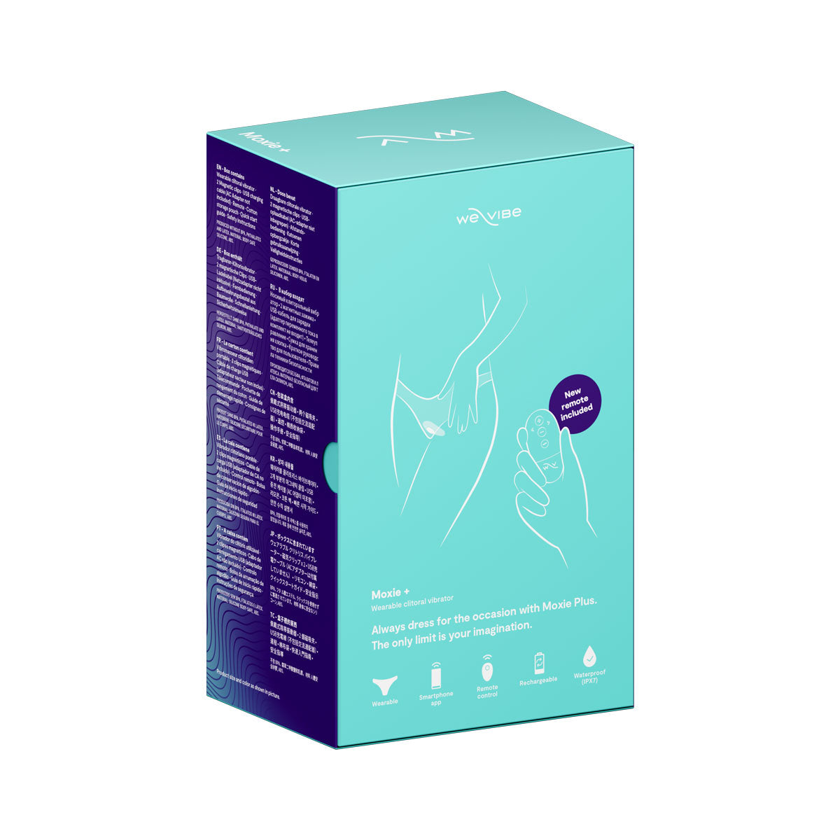 We-Vibe Moxie+ - Wearable Clitoral Vibrator – Aqua