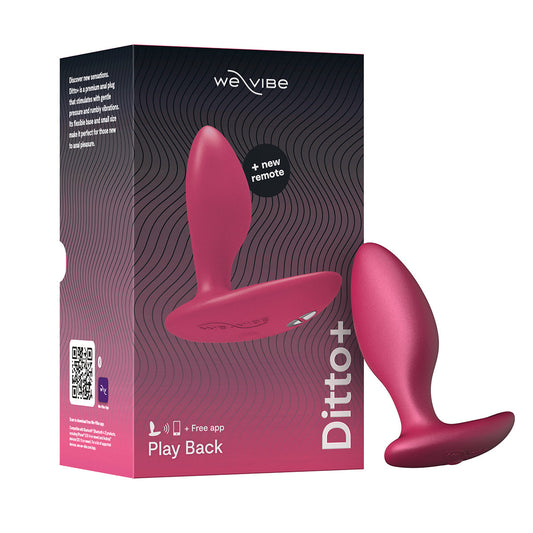 We-Vibe® - Ditto+ - Vibrating Anal Plug with Remote - Cosmic Pink