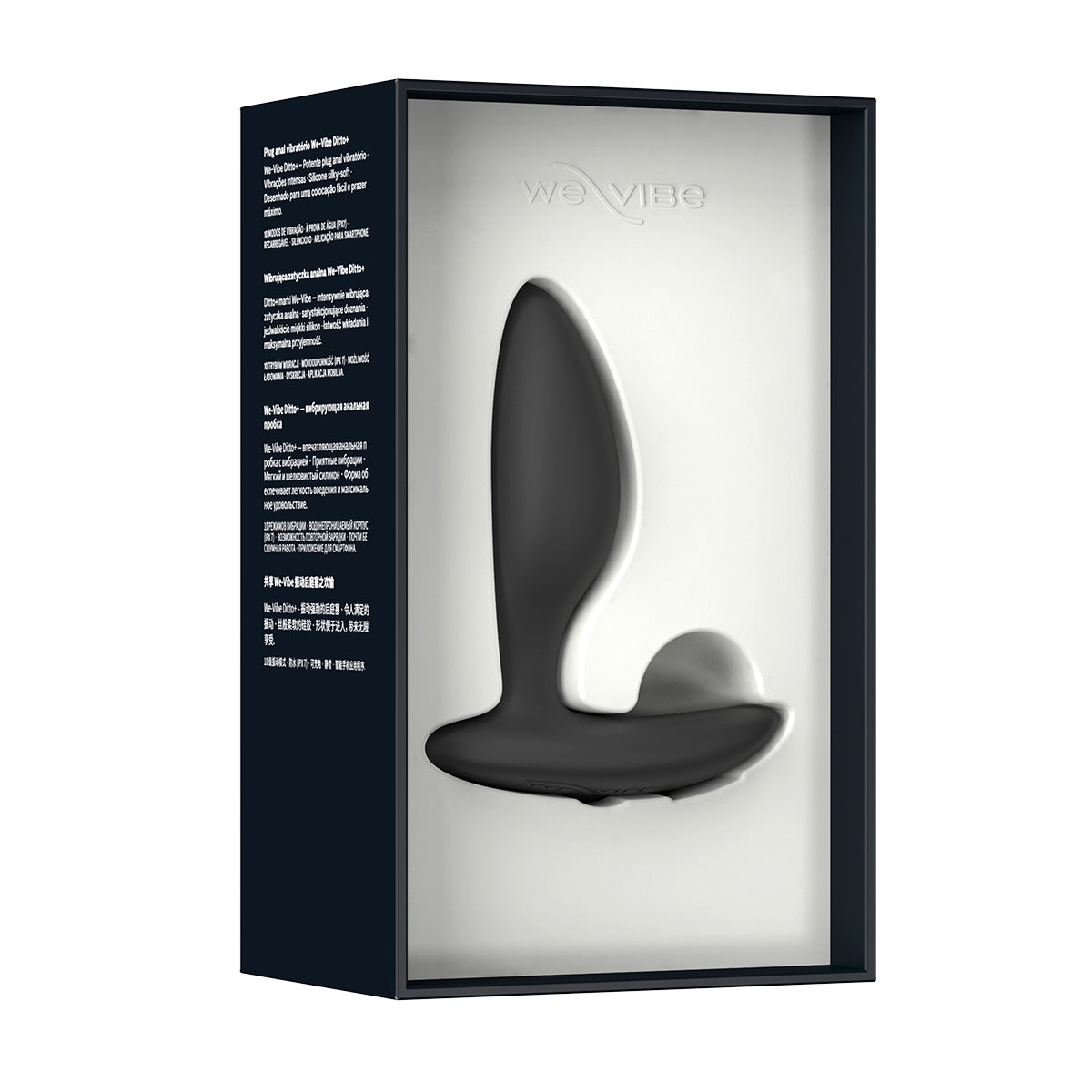 We-Vibe® - Ditto+ - Vibrating Anal Plug with Remote - Satin Black
