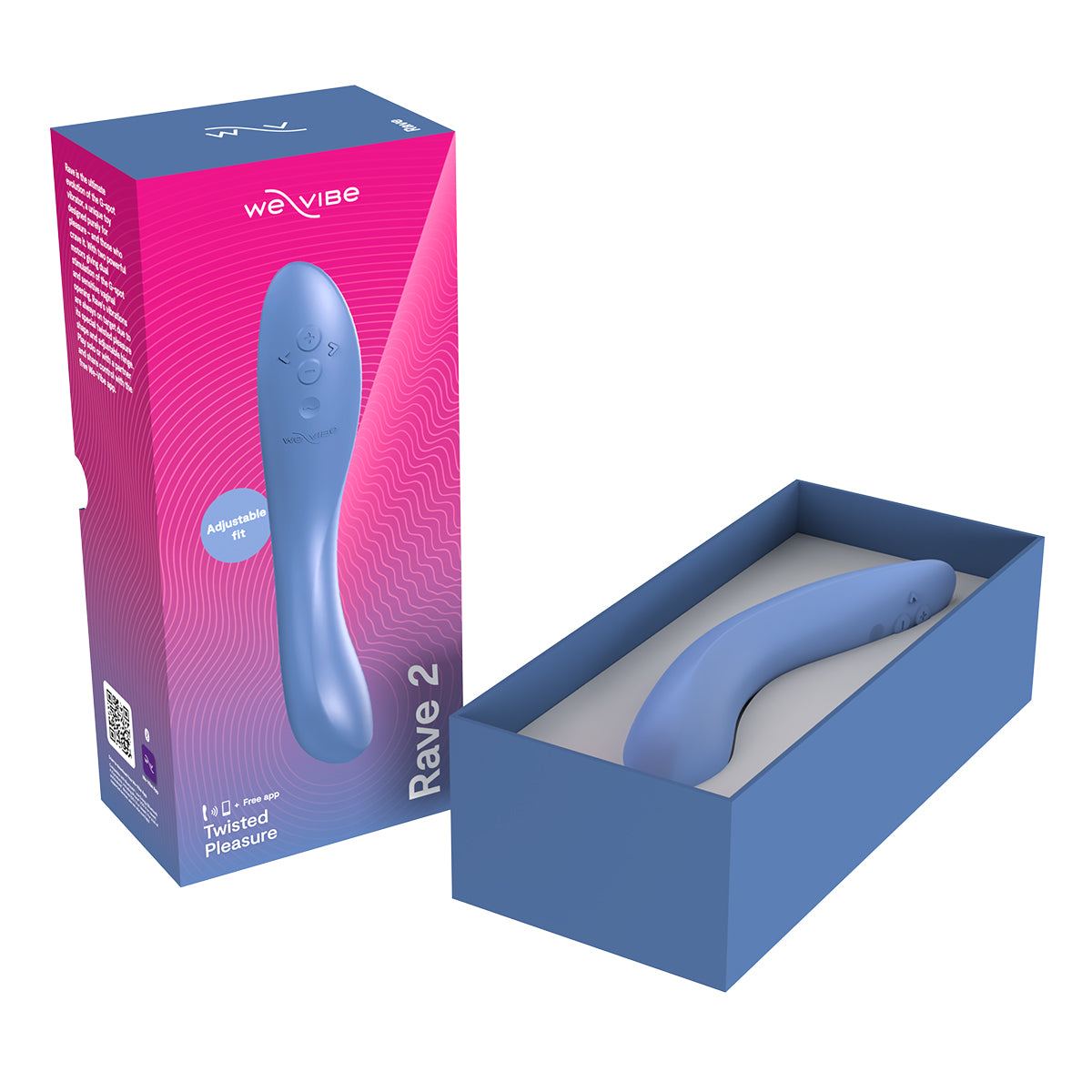We-Vibe® - Rave 2 – Twisted Pleasure - G-Spot Vibrator – Blue