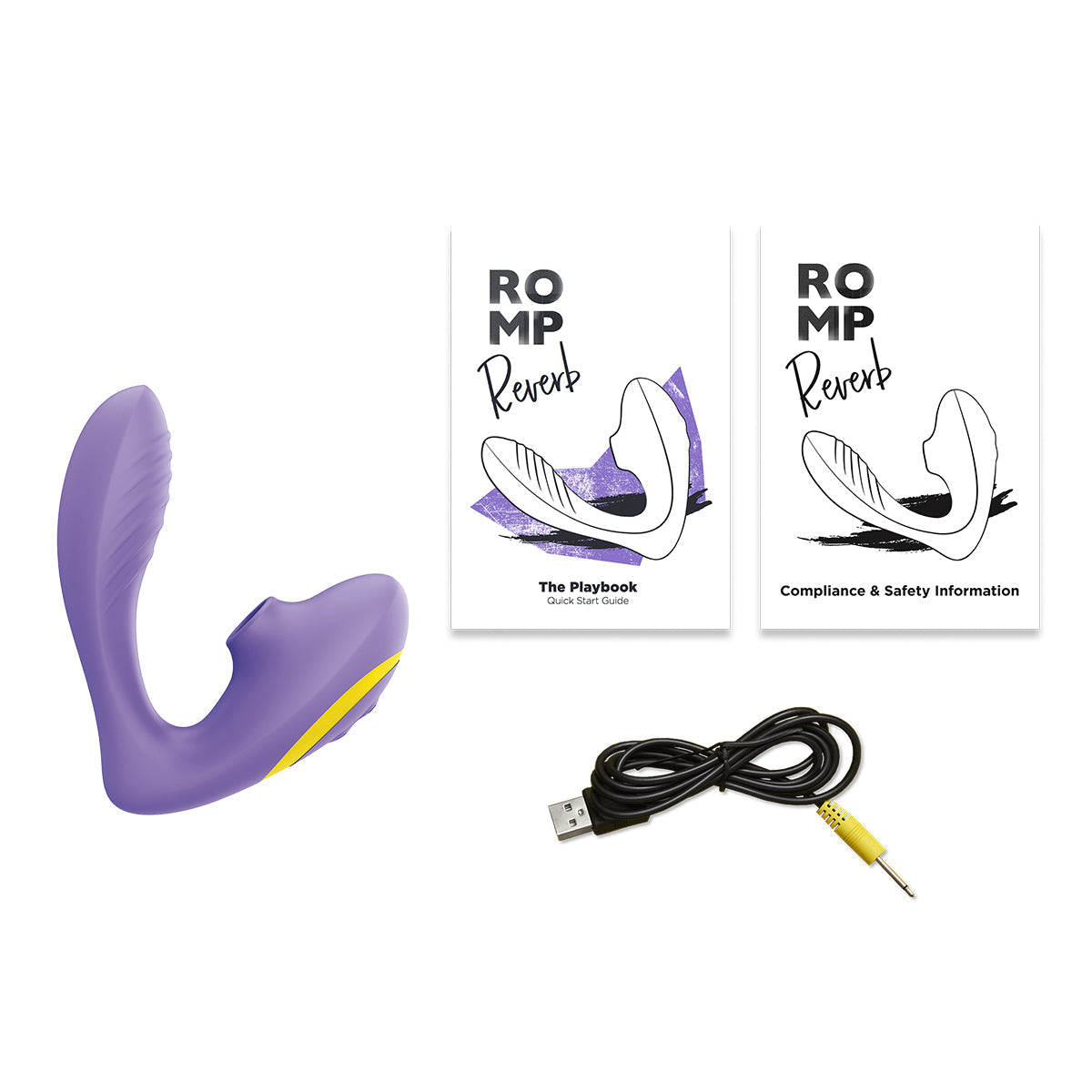 ROMP - Reverb - Double Trouble -  Clitoral And G-Spot Stimulator – Purple