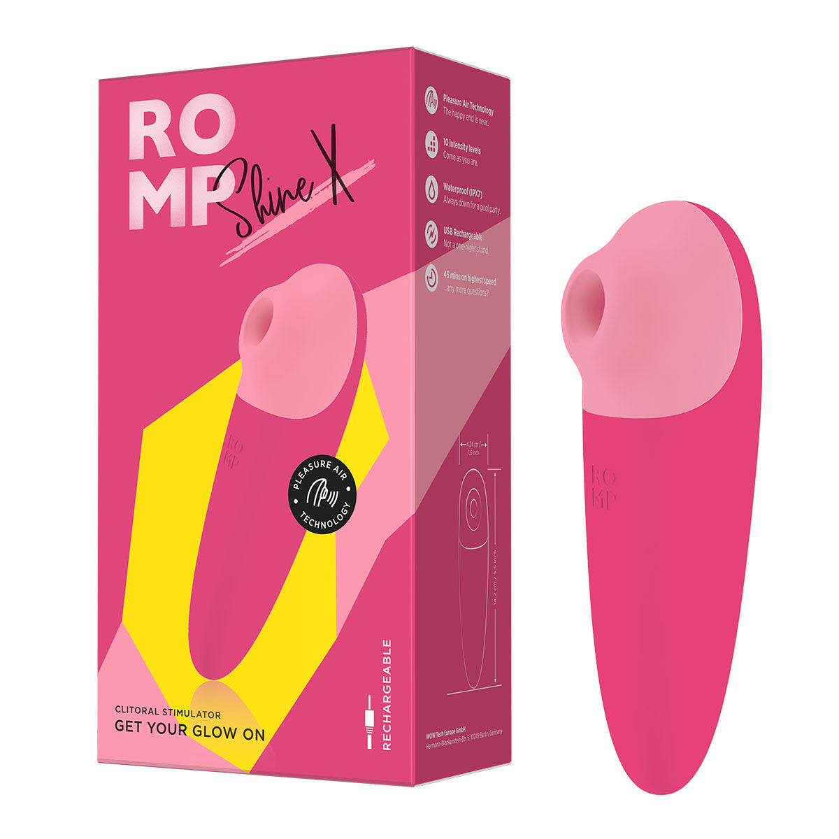 ROMP® Shine X Clitoral Stimulator - Pink