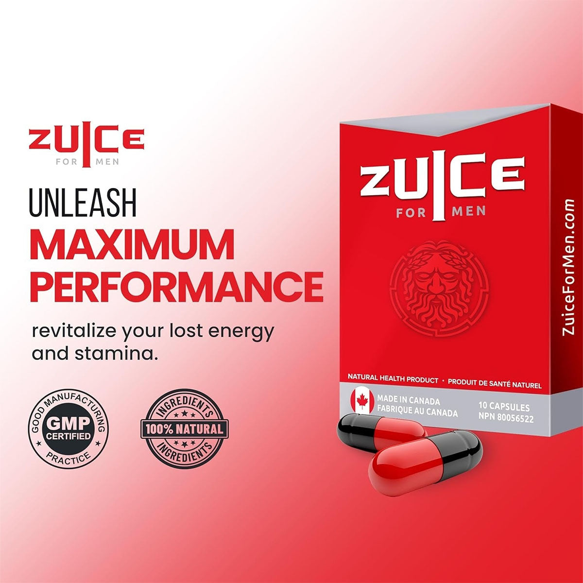 ZUICE for Men Male Enhancement Formulate - 2 capsules