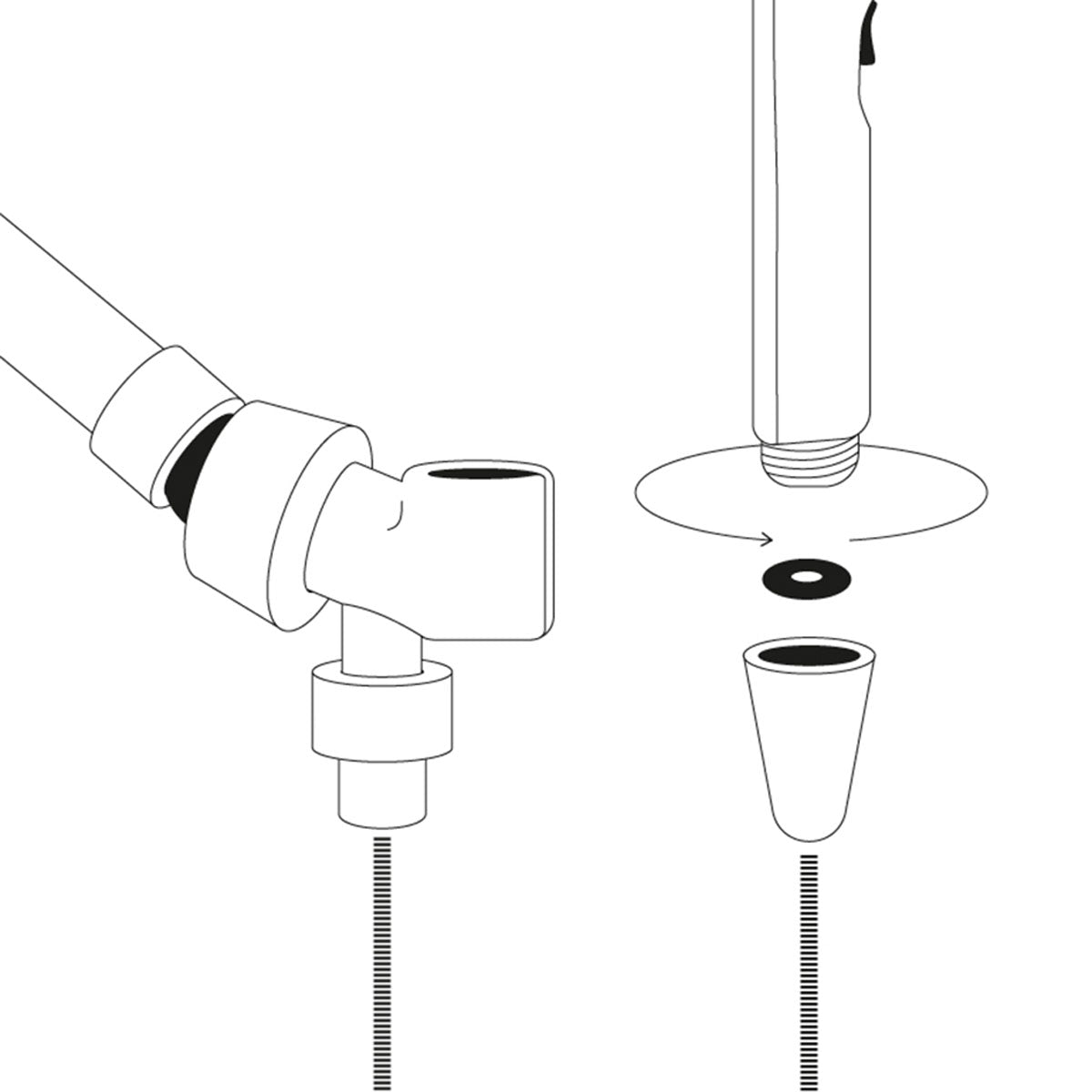Womanizer® Wave Shower Hose & Shower Arm Mount Set