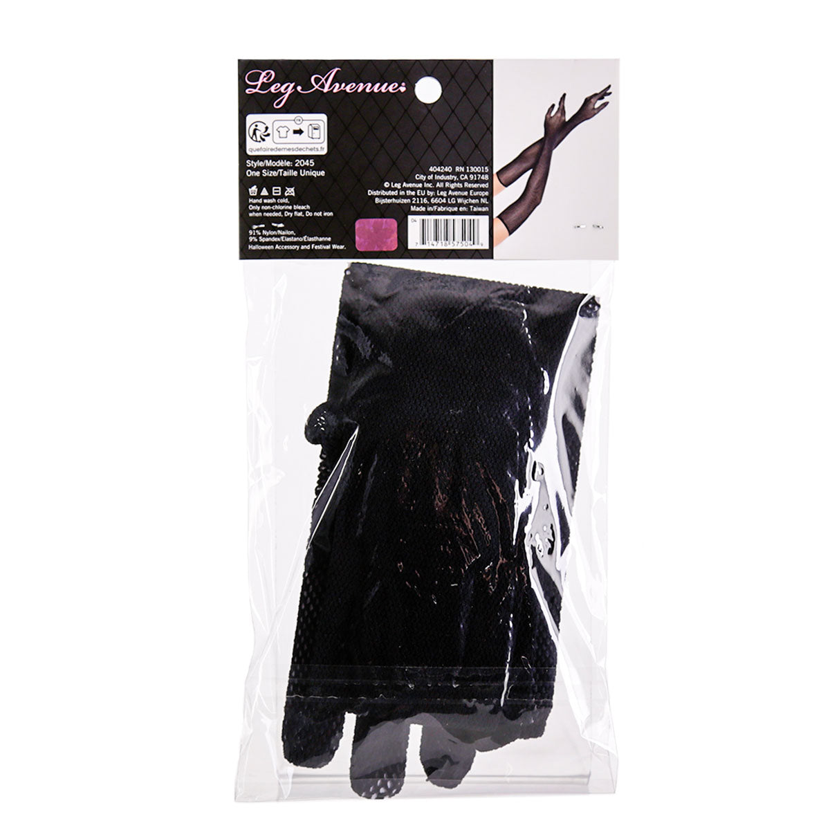 Leg Avenue Opera Length Gloves Black – One Size Fits Most
