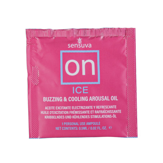 Sensuva – ON - ICE - Buzzing & Cooling Female Arousal Oil – Foil 0.5ml/0.002 fl oz.