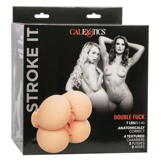 CalExotics® Stroke It Double Fuck - Ivory